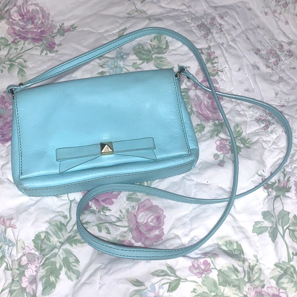 Kate spade baby blue messenger bag